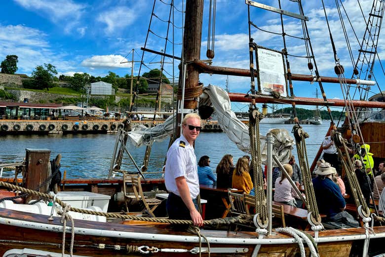 O capitão do barco